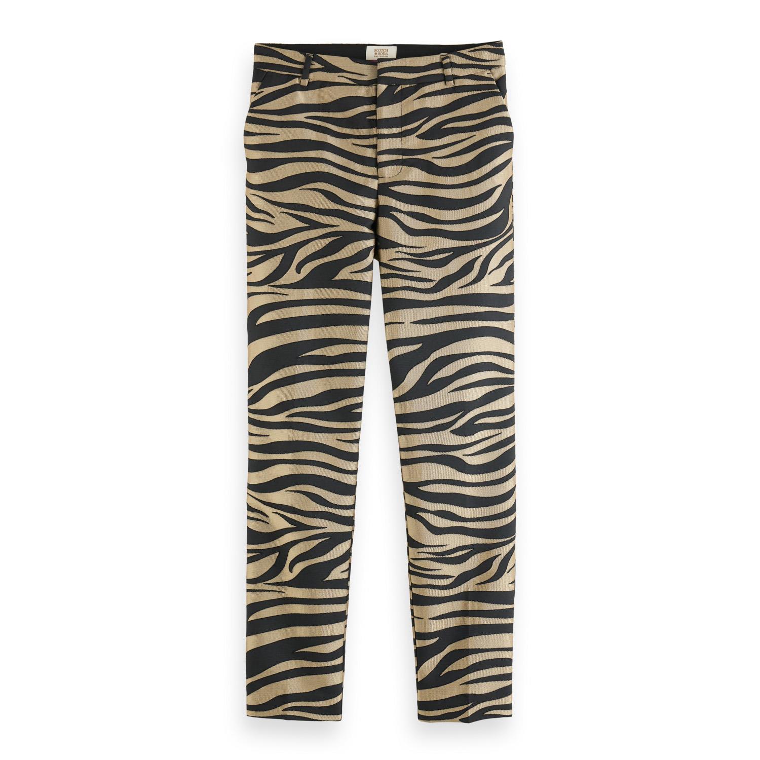 Scotch & Soda Lowry - Mid Rise Slim Tiger Jacquard Pant